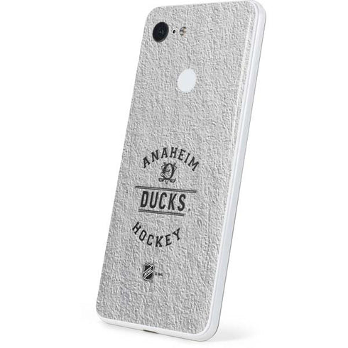 NHL Anaheim Ducks Black Text Google Pixel 3 Skin